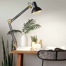 PERENZ ARC Black / Gold - Table Desk lamps 