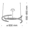 LINE LED CIRCLE s - Κρεμαστά Φωτιστικά