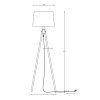 CALVIN BEIGE f - Floor Lamps