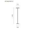 LED MACHINE F3 WHITE - Floor Lamps