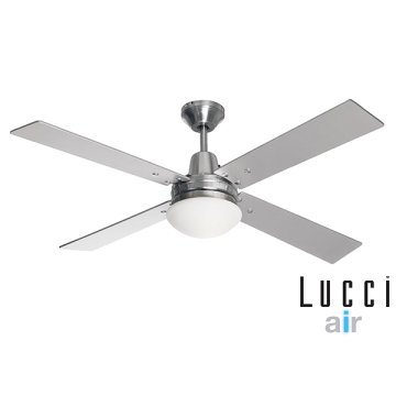 Lucci Air AIRFUSION Quest II silver IR fan - Ceiling Fans