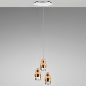 FEDORA 3 GOLD s - Suspension-Pendant Lights