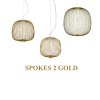 SPOKES 2 GOLD - Suspension-Pendant Lights