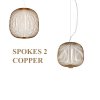 SPOKES 2 COPPER - Suspension-Pendant Lights
