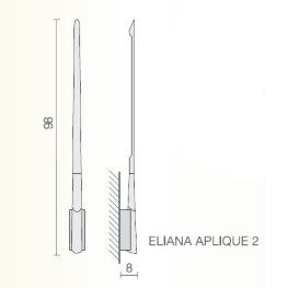 ELIANA W2 LED WHITE - Απλίκες / Φωτιστικά Τοίχου