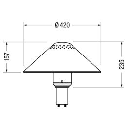 LUCILLA OUTDOOR (with Base) - Φωτιστικά Δαπέδου Εξωτερικού Χώρου