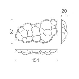 NUVOLA - Φωτιστικά Οροφής / Τοίχου