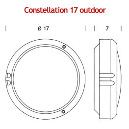 CONSTELLATION 17 Fluor Outdoor - Απλίκες Εξωτερικού Χώρου