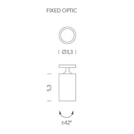 FLEX FIXED OPTIC BLACK - Σποτ Οροφής / Τοίχου