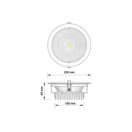 DLS Series - Χωνευτά Φωτιστικά Οροφής LED