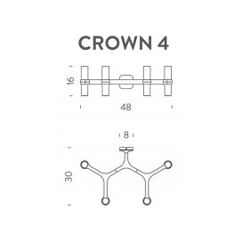 CROWN 4 Wall - Απλίκες / Φωτιστικά Τοίχου