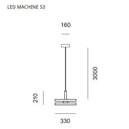 LED MACHINE S3 WHITE - Κρεμαστά Φωτιστικά