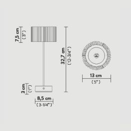 ACCORDEON BATTERY GOLD/WHITE - Πορτατίφ Με Μπαταρία