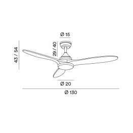 Perenz TRIADE 7170 B CT fan - Ανεμιστήρες Οροφής