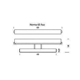 NORMA 65 fluo - Απλίκες / Φωτιστικά Τοίχου