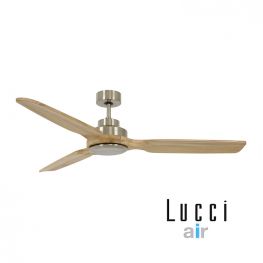 Lucci Air SHOALHAVEN Brushed Chrome/Ashwood NL fan - Ανεμιστήρες Οροφής