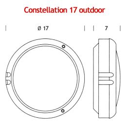 CONSTELLATION 17 Fluor Outdoor - Outdoor Wall Lamps