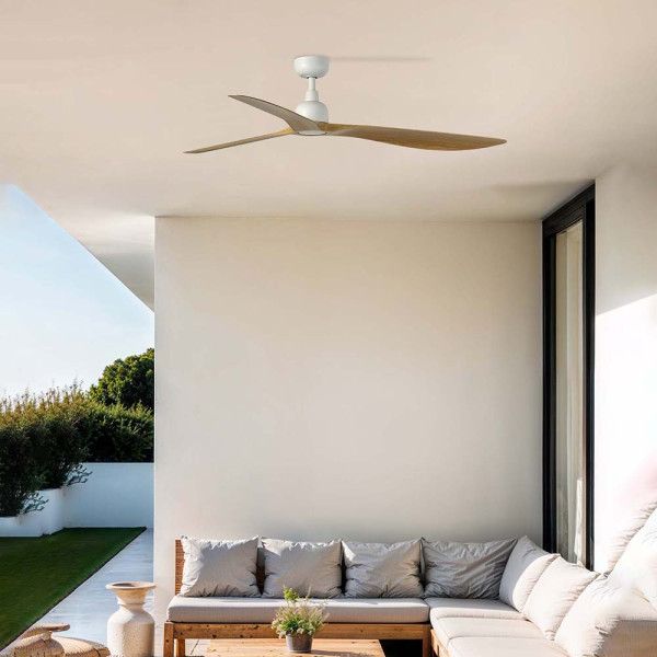OUTWOOD L WHITE/LIGHT OAK NL FAN