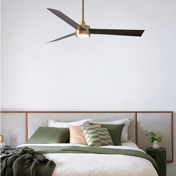 Lucci Air CLIMATE IV ANTIQUE BRASS FAN