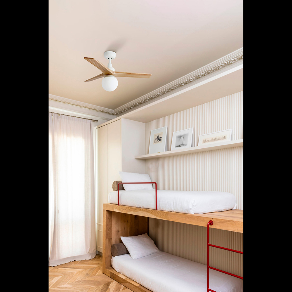 KLIM WHITE/OAK FAN