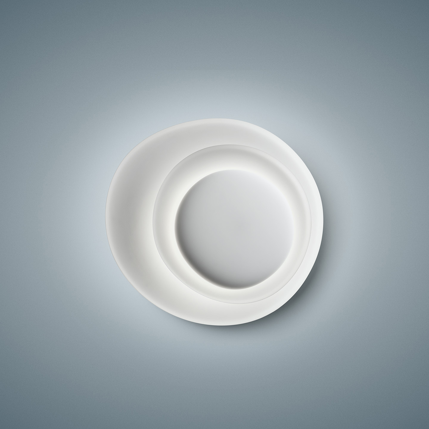 Foscarini Bahia LED – Μεγάλο φωτιστικό τοίχου/οροφής LED 43W 5240lm 2850K, διαστάσεων 70x76x10 cm, design Lucidi & Pevere