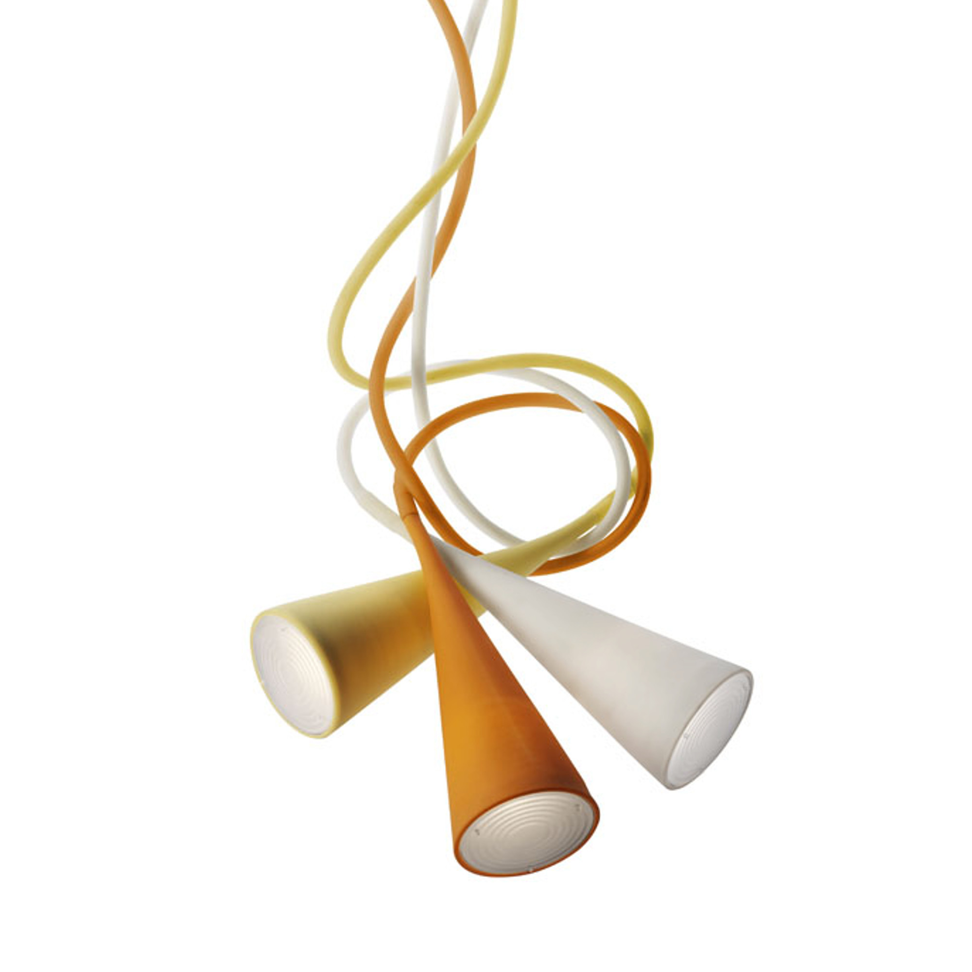 Foscarini Uto Outdoor – Πολύχρωμο φωτιστικό LED IP44, 320x64x20 cm. Χρήση ως κρεμαστό, τοίχου ή επιτραπέζιο. Χρώματα: πορτοκαλί, λευκό, κίτρινο.