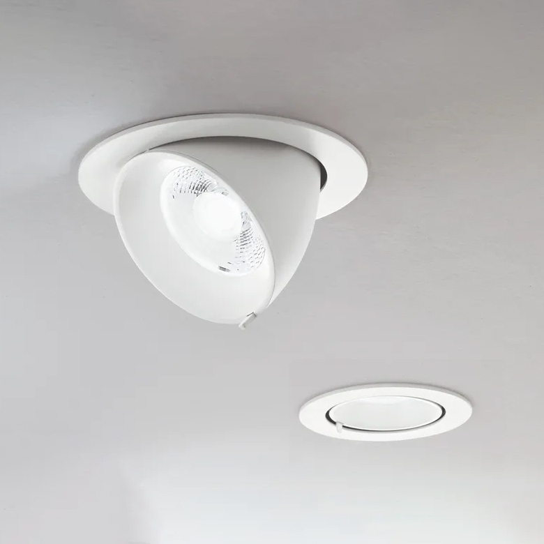 DELTA INC Intec Lighting – Ρυθμιζόμενο Χωνευτό LED Spot Οροφής με DALI Dimming και Food Lighting Εκδόσεις (Beam 24°, CRI έως 93)