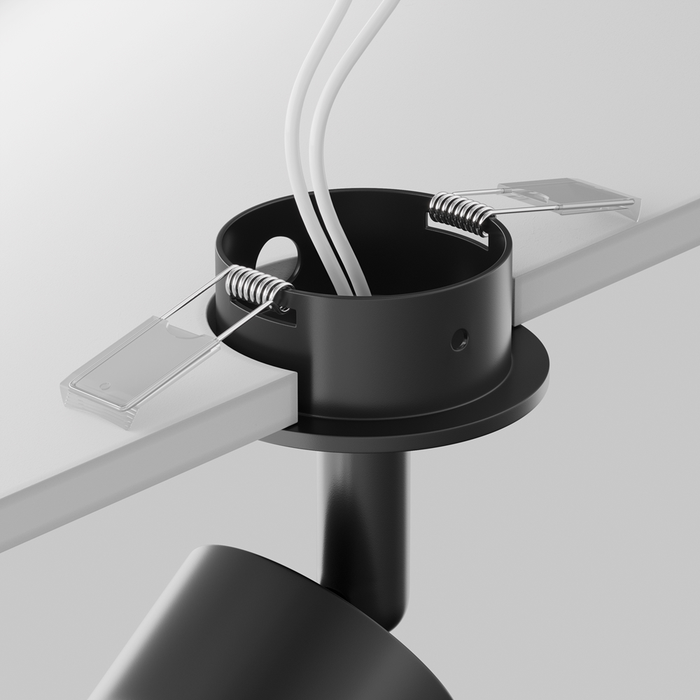 FOCUS BLACK RECESSED SPOT