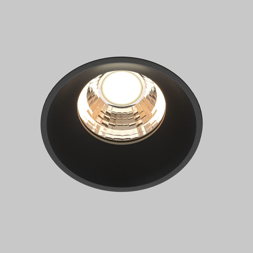 ROUND RECESSED SPOT BLACK
