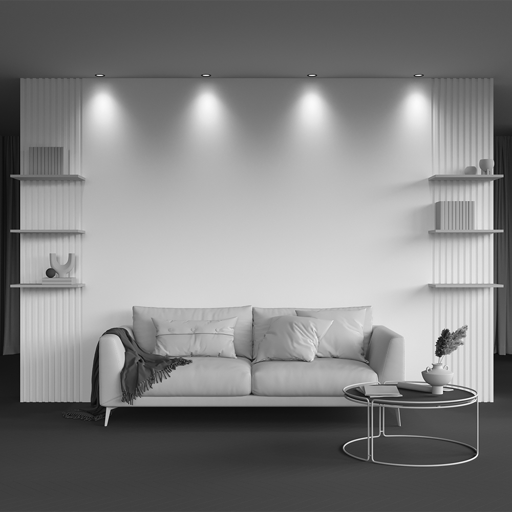 ROUND RECESSED SPOT BLACK