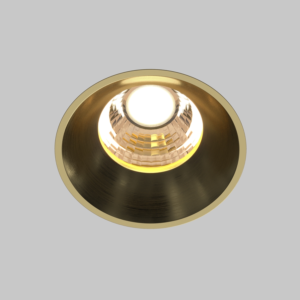 ROUND RECESSED SPOT GOLD