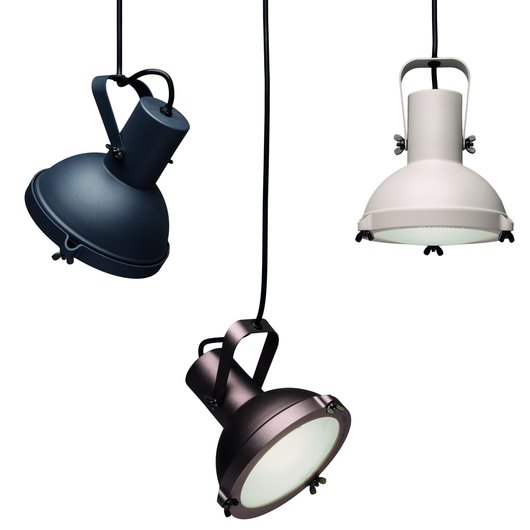 Nemo Projecteur 165 IP44 outdoor pendant light available in Moka, Night Blue and Sand White finishes