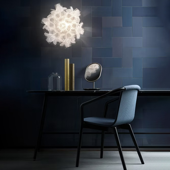 Slamp Clizia Mama Non Mama Mini – λευκό χειροποίητο φωτιστικό οροφής/τοίχου από Cristalflex®.
