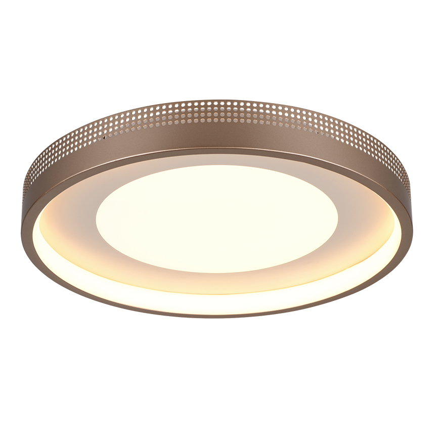 Trio SOLEA Brown φωτιστικό οροφής LED 36W καφέ ματ με night mode – Trio Lighting