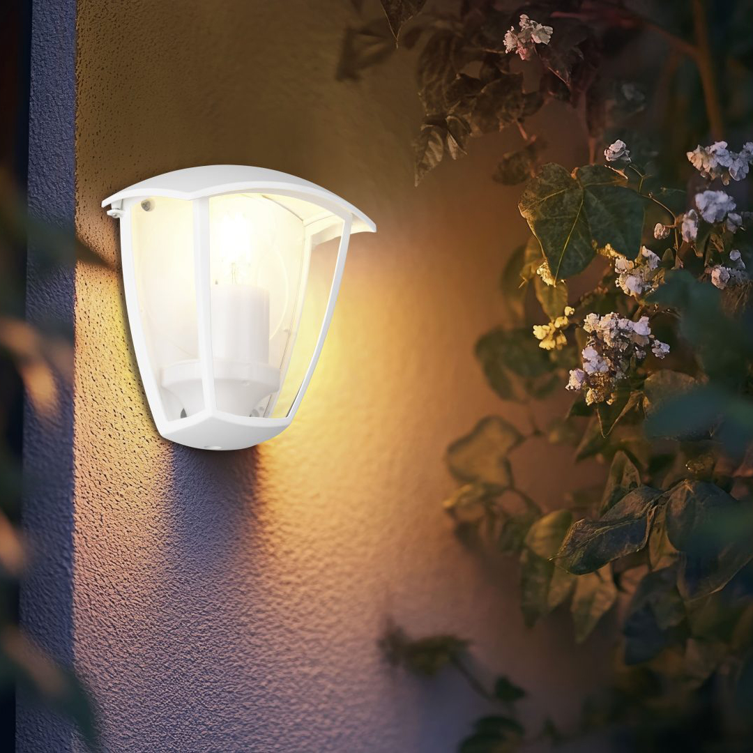 TRIO VENTA White λευκό φανάρι τοίχου εξωτερικού χώρου IP44 σε κλασικό design