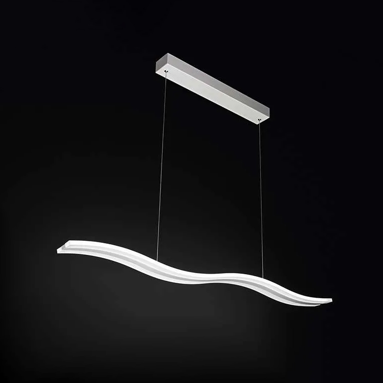 Κρεμαστό φωτιστικό LED Perenz Tape λευκό 120cm με laser επεξεργασμένο διαχύτη